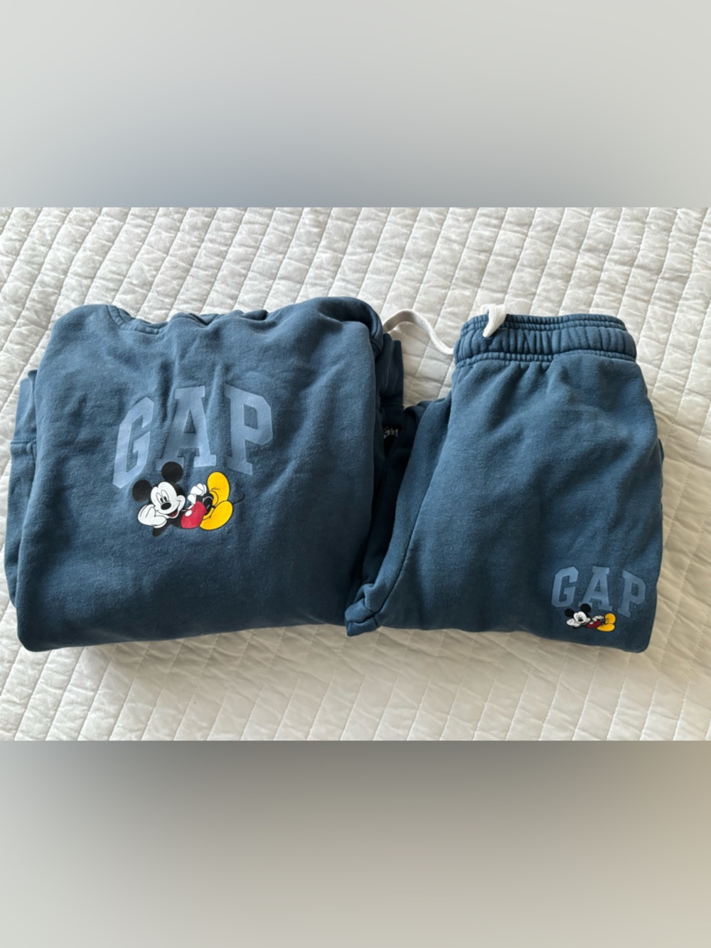 Disney Blue Mickey Mouse Jogger Set - Soft Pullover